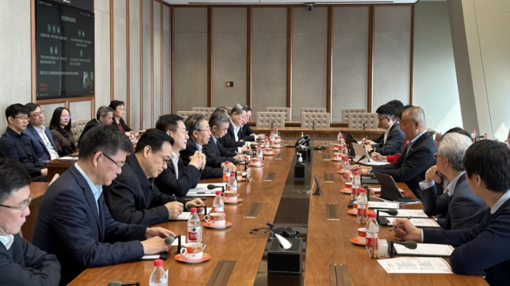 刘敬桢董事长与平安集团董事长马明哲会谈