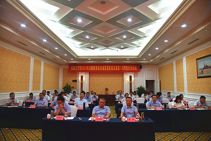 永安保险安徽分公司召开主题教育成效激发高质量发展7月经营会